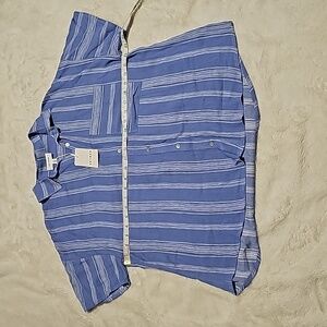 NWT Size Small Heyson Light Airy Stripe Button-down Shirt